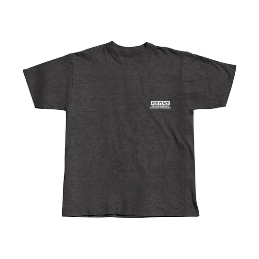 GOOD VIBES ONLY CHARCOAL GREY / PREMIUM COTTON TEE SHIRT OVERSIZED