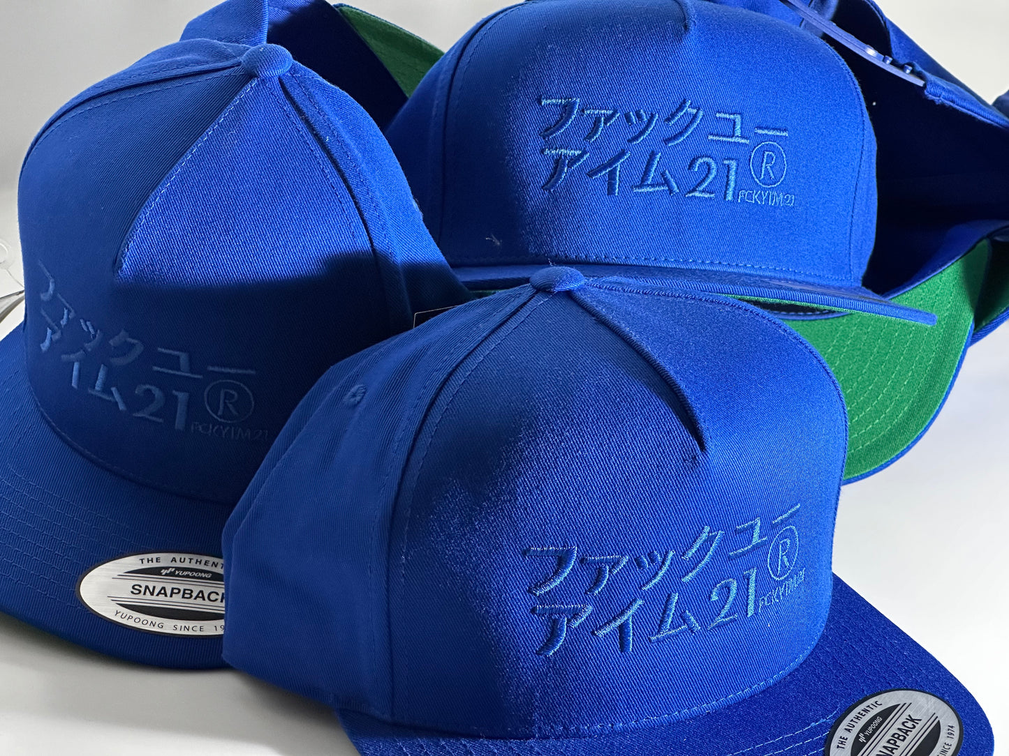 Premium Royal Blue Cap Baseball Style Royal Blue JAPAN Logo