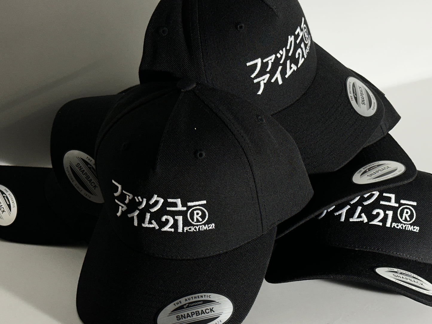Premium Black Cap Baseball Style White JAPAN Logo