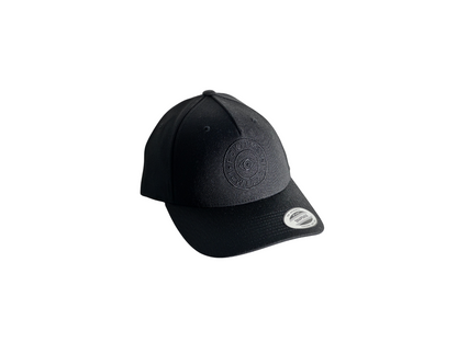 Premium Black Cap Baseball Style Black ROUND Logo