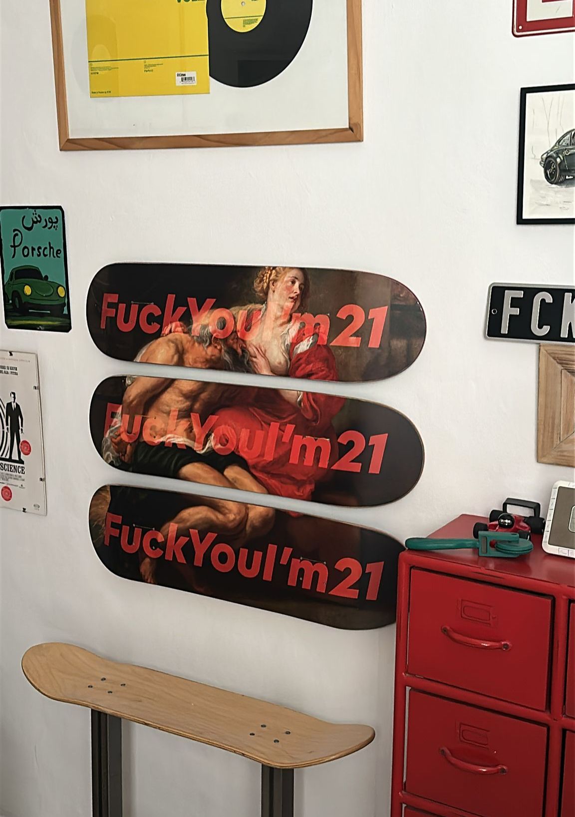 TABLA DE SKATE - CIMON Y PERO