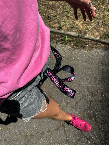 LANYARD Black and Pink