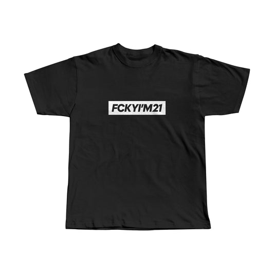 MEMBERS ONLY WHITE / PREMIUM COTTON TEE SHIRT OVERSIZED