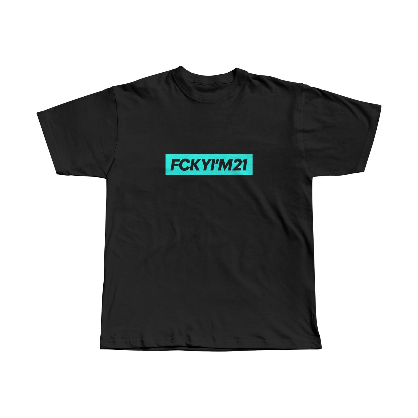 MEMBERS ONLY TURQUOISE / PREMIUM COTTON TEE SHIRT OVERSIZED