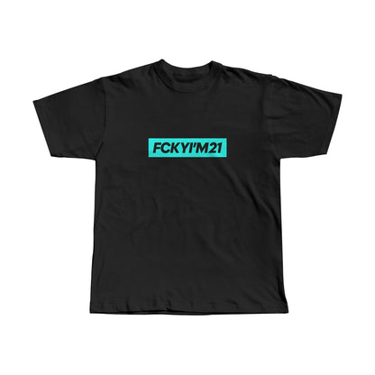 MEMBERS ONLY TURQUOISE / PREMIUM COTTON TEE SHIRT OVERSIZED