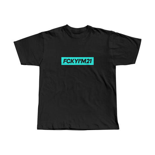 MEMBERS ONLY TURQUOISE / PREMIUM COTTON TEE SHIRT OVERSIZED