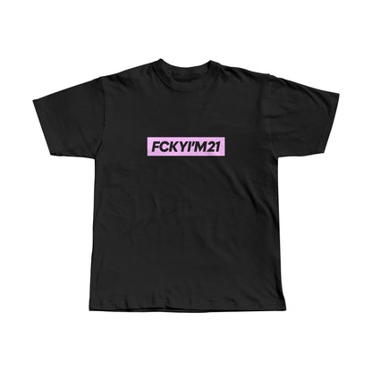 MEMBERS ONLY PINK / PREMIUM COTTON TEE SHIRT OVERSIZED