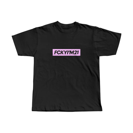 MEMBERS ONLY PINK / PREMIUM COTTON TEE SHIRT OVERSIZED
