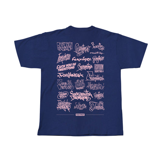 21 VANDALS DARK BLUE  / PREMIUM COTTON TEE SHIRT OVERSIZED