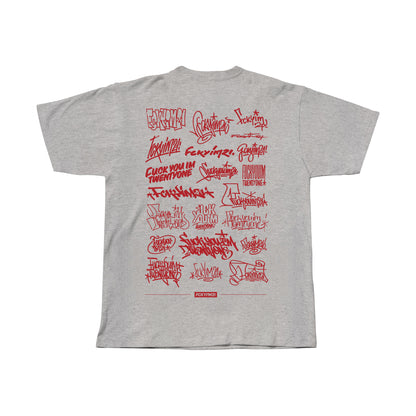 21 VANDALS GREY / PREMIUM COTTON TEE SHIRT OVERSIZED