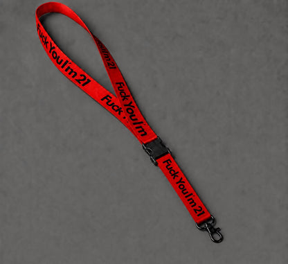 LANYARD Red and Black