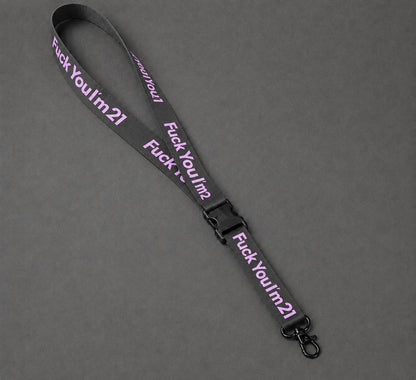 LANYARD Black and Pink