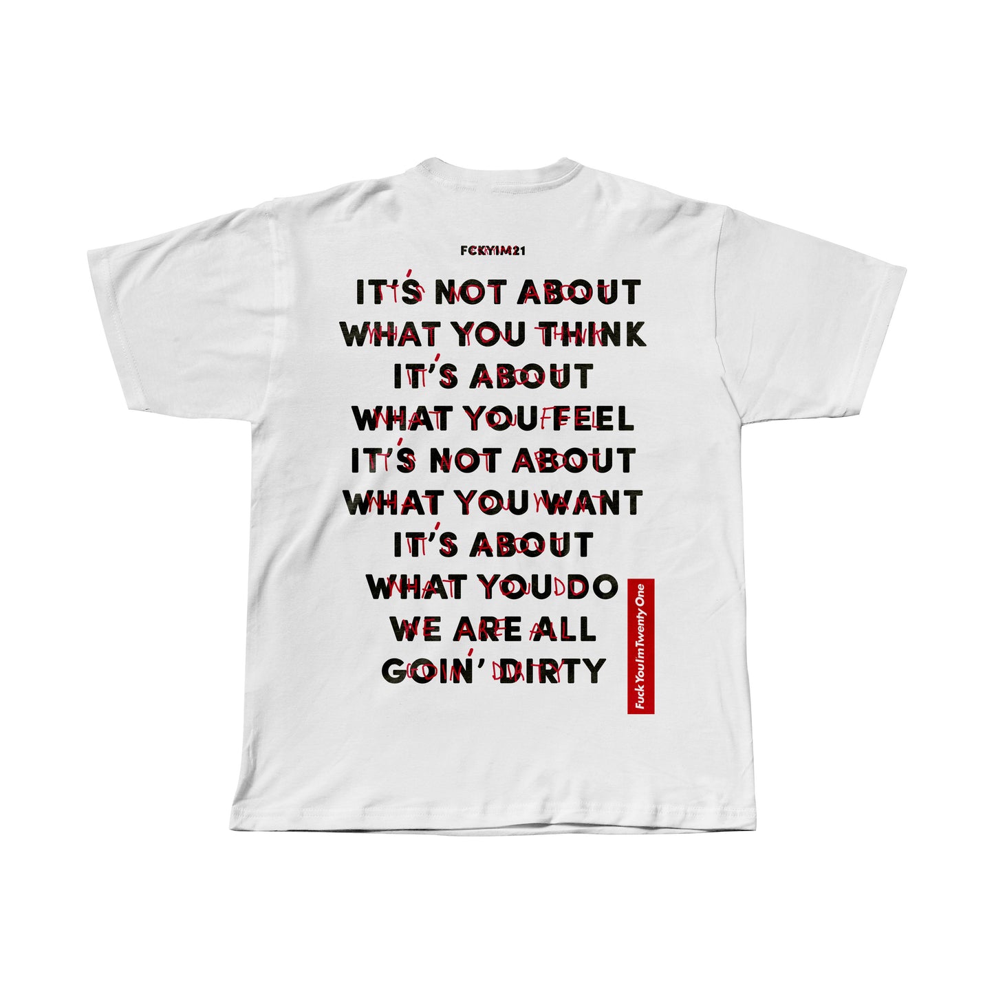 ABOUT / WHITE / COTTON TEE CLASSIC FIT