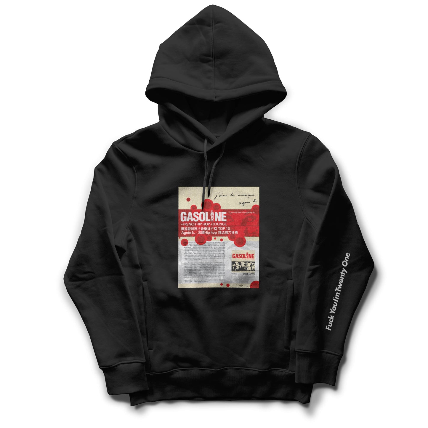  GASOLINE SUDADERA / TAIWAN NEGRA CLASSIC FIT 