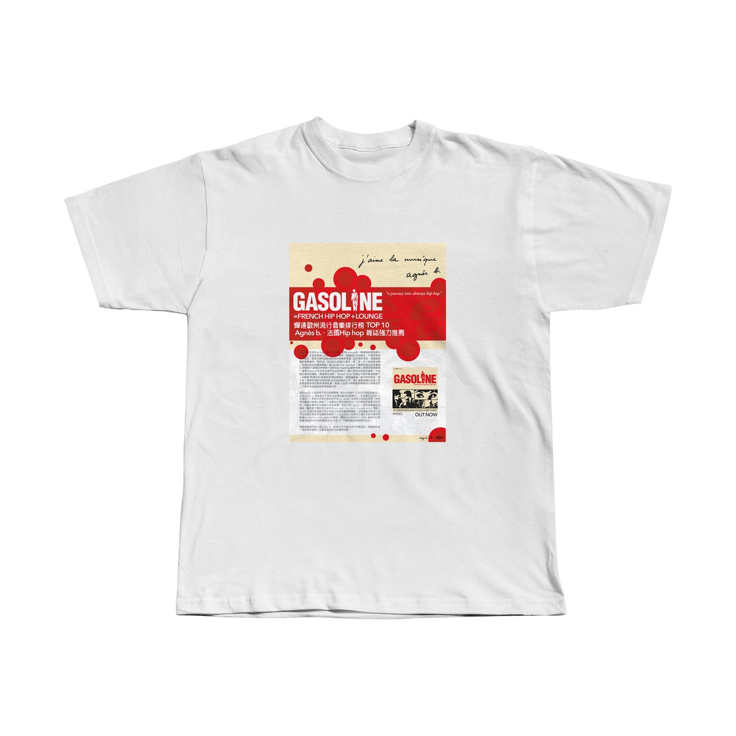 GASOLINE / TAIWAN RELEASE TEE SHIRT / WHITE