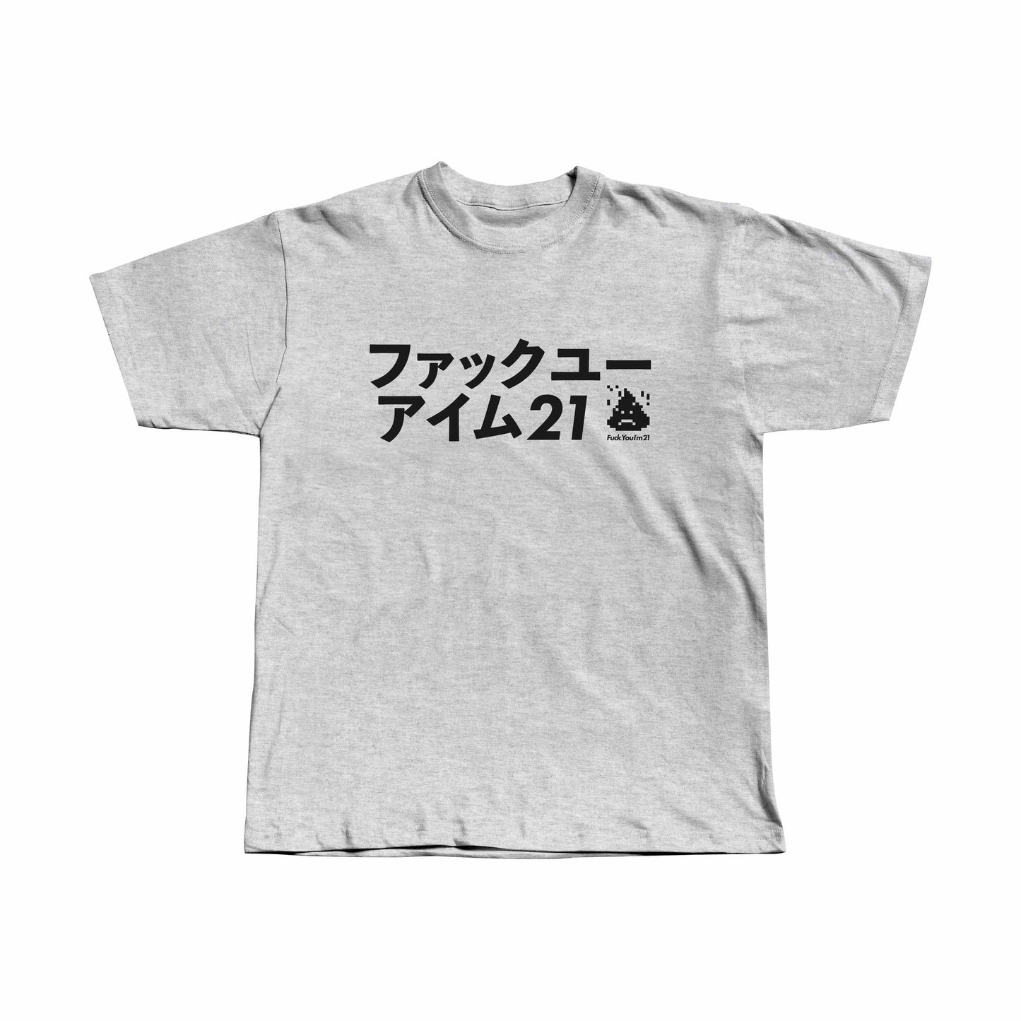 ファックユー アイム21 / GREY / COTTON TEE CLASSIC FIT
