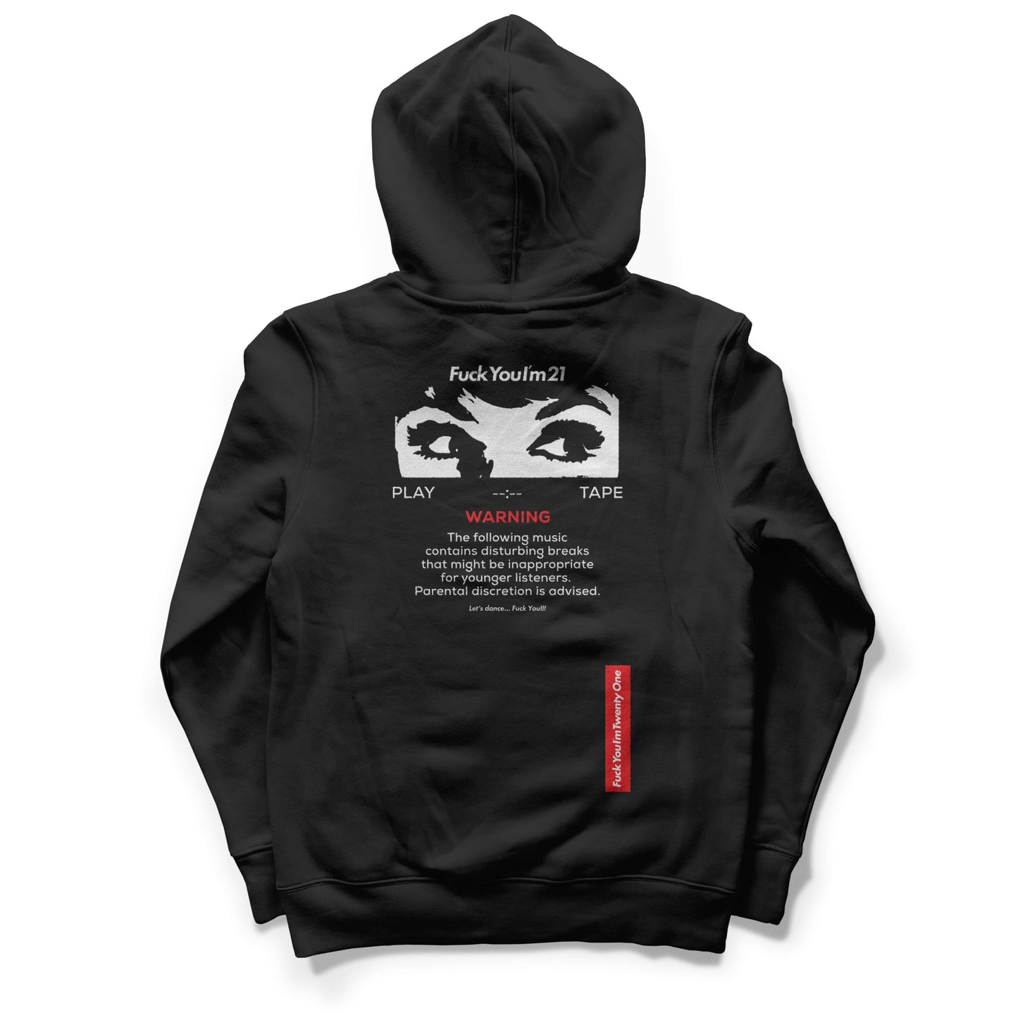  GASOLINE SUDADERA / WARNING NEGRA CLASSIC FIT
