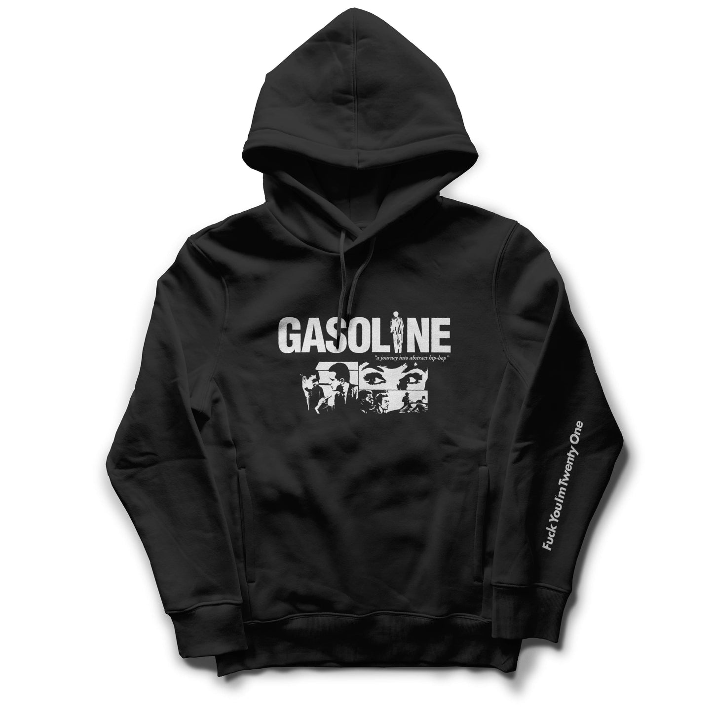  GASOLINE SUDADERA / WARNING NEGRA CLASSIC FIT
