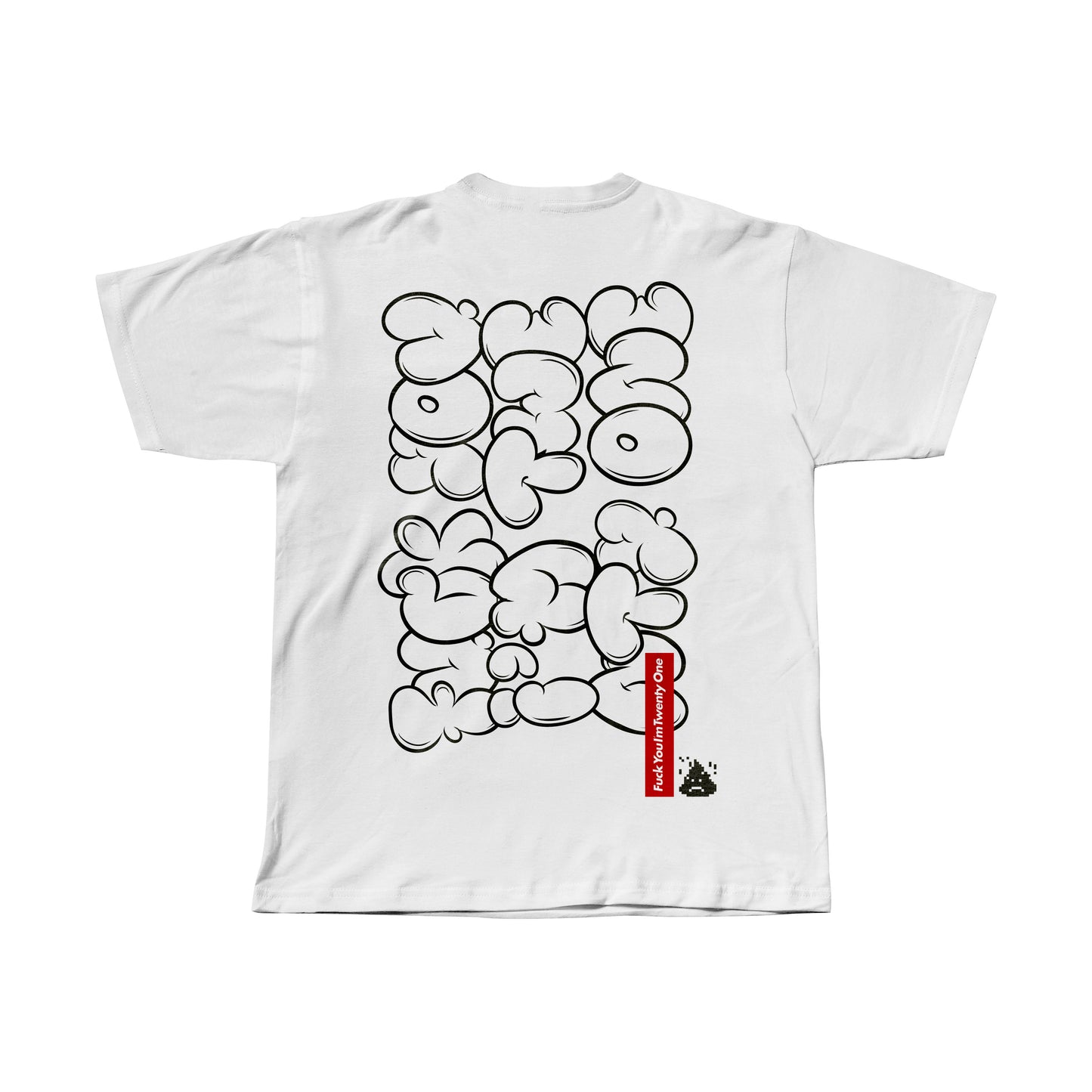 BUBBLE / WHITE / COTTON TEE CLASSIC FIT